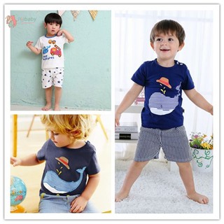 Children's clothing set cartoon T-shirt + shorts 2pcs/set (1)