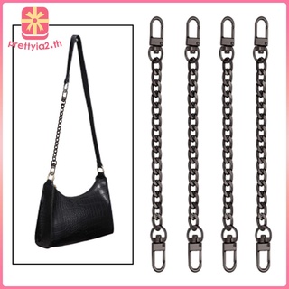 [PRETTYIA2] 4 Pieces Handbag Chain Straps Bag Strap Replacement Metal Purse Clutches Handles in Inches Length for Purse Handbags DIY Crafts