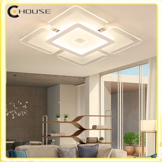 Square Acrylic LED Ceiling Light Home Lamp Modern Elegant Living Room Bedroom Square