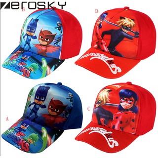 ZEROSKY PJ Masks Catboy Owlette Gekko Figure Baseball Cap