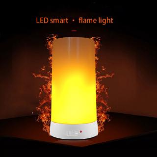 LED Flame Effect Light USB Rechargeable Magnetic Candle Lamps For Home Christmas Restaurants Hotel
