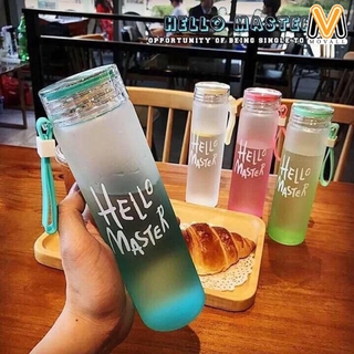 Movall Hello Master Bottle Water Drinking Glass Water bottles