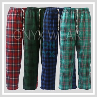 Ready Stock℗☬□ONX Unisex Korean Inspired Checkered Pajama, Woven Cotton, Sleepwear, Plaid, Big Size,