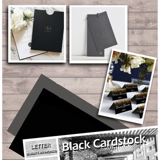 Black Cardstock Matte Specialty Board Pack 10s (Short)