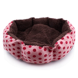 Dog Bed for Small Pet Bed Cute Doghouse Dot Printed Pet Mat Cat Bed Pet Cathouse Dog Bed Pet (9)