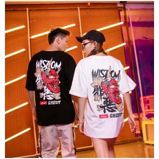Couples T-Shirt Short-Sleeved Hip Hop Summer Tops Casual Ghost Loose Shirts