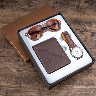 nice.Coolplays Men's Gift Set Quartz Watch + Wallet + Sun Glasses With Exquisite Gift Box TcSl (6)