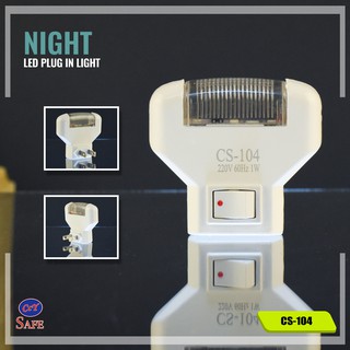 1W Portable Energy Saving LED Plug In Night Light (CS-104)