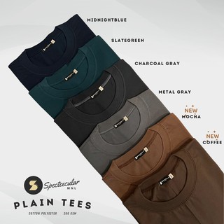 Plain Tshirts | Mocha, Coffee, Slate Green, Charcoal, Metal Gray, Midnight Blue Specteecular MNL Tee (1)
