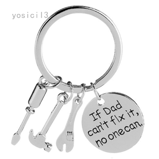 yosicil3 If Dad/Uncle/Grandpa/Papa Can't Fix it,No One Can Keychain Gift For Dad Grandpa Family Gift Fathers Gift Uncle Tools Key Chain