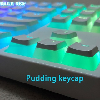 【Fast shipping】 PBT pudding translucent keycaps OEM profile for 61/71/87/104/108 /64/68/84/96/980 (1)