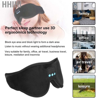 Hhihi Music Eye Mask Sleep Headphone 3D Bluetooth Wireless Shading Sleeping Air Travel Meditation