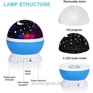 〖NEW〗 Projector Sleeping Lamp Lamp Children's Projector Lamp 8 Light Modes (6)
