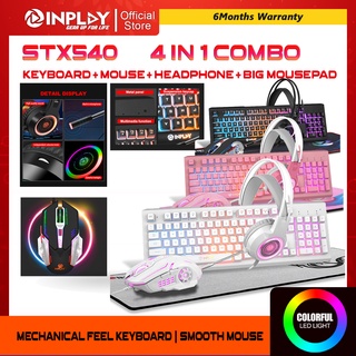 INPLAY STX540 Gaming 4in1 Kit | KEYBOARD MOUSE SET + HEADSET MOUSE PAD Combo | For PC Computer (1)