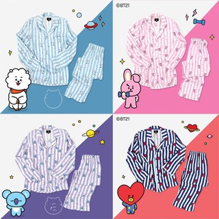 BT21 Bantan Boys BTS Lady Boy Shirt Casual Pajamas Set (1)