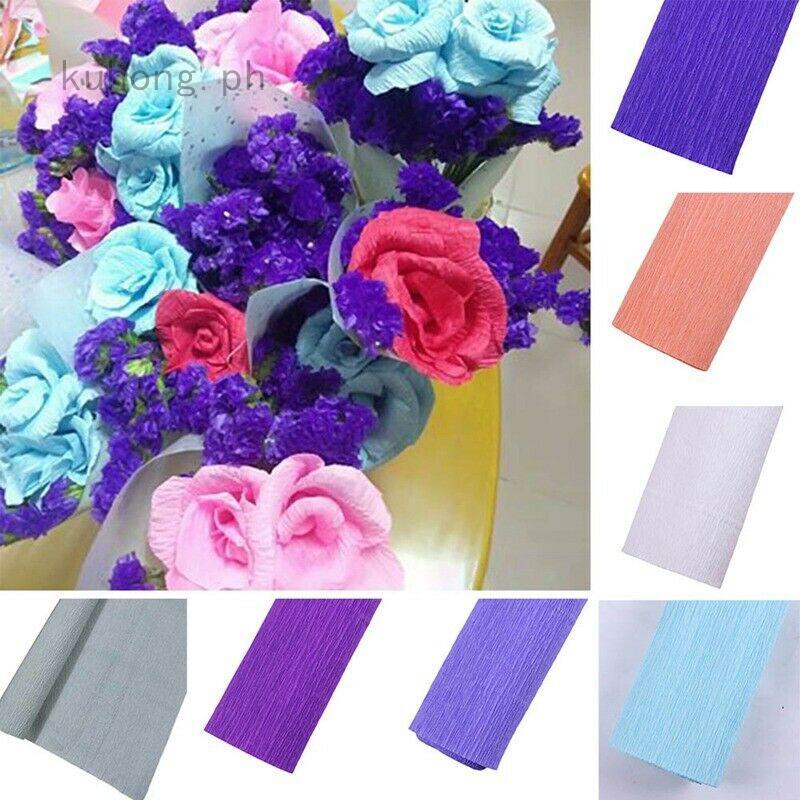 1 Roll Florist Love Party Decoration Crepe Paper Flower Wrapping Gifts Supplies
