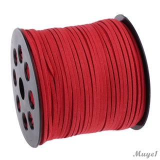 [{COD}] 98 Yards 2.7mm Faux Suede Leather Velvet Cord String Rope Thread 1.7mmThickness String Jewelry Making Craft