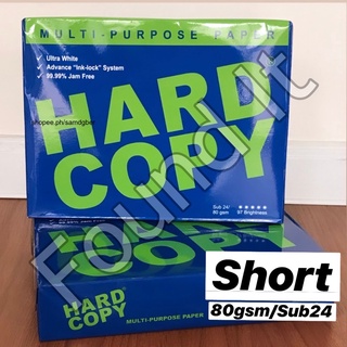 [Found It] Hard Copy Bond Paper (Short:8.5x11) Sub 24 / 80gsm Hardcopy / Bondpaper 80 gsm