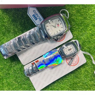 Set & Couple Watches✖♗[Baak] Original Ticarto Stainless Couple Watch With/Date (Water Proof)