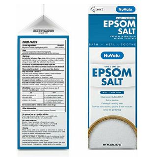 NuValu- 22 oz Epsom Salt, Original Scent,