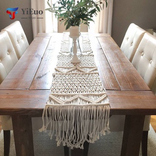 Hand-woven Table Runner Bohemia Style Wedding Banquet Decor Tablecloth Table Placemat Living Room Dining Room Home Decor
