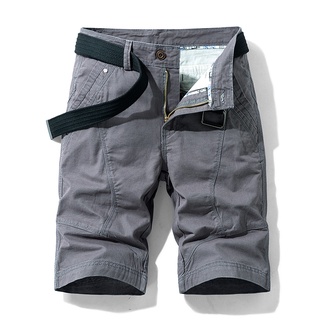 Luulla Men&#39;s Summer New Casual Big &amp; Tall Cargo Shorts Men Fashion 100% Washed Cotton Classi
