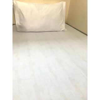 3in1 Plain Canadian Cotton White Bedsheet [Single, Double, Queen, King]