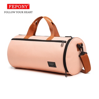 Fepony Small Sports Gym Bag with Wet Pocket & Shoes Compartment, Travel Sports Duffel Bag for Men Women Lightweight, Exercise Beach Yoga Dance Foldable Bag