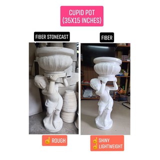 Cupid pot (Fiber) (Fiber stonecast)