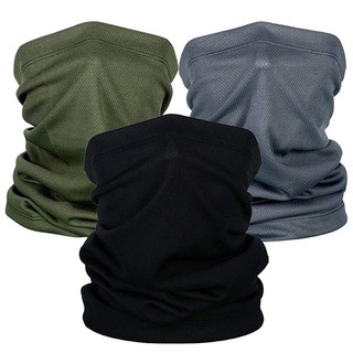 Half Face Mask Ice Silk Cycling Mask Breathable Bandana Neck Scarf Running Outdoor UV Protection
