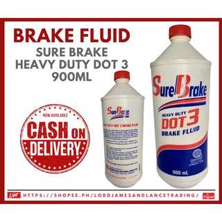 Sure Brake Heavy Duty DOT 3 Break Fluid 900ml (Original)
