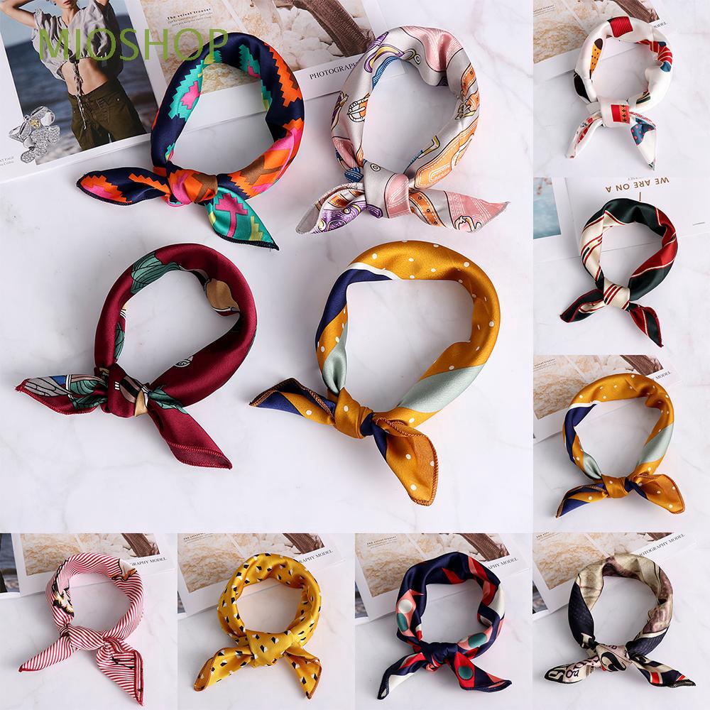 Bags Tie Head-Neck Tie Hair Band Women Square Scarf