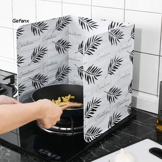 【GX】Cactus Aluminum Foil Foldable Gas Stove Kitchen Oil Splash Proof Baffle Plate