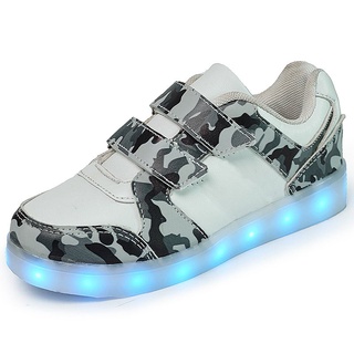 Children Led Lighting Shoes Casual Shoes Kids Glowing Non-Slip Lightning Boys Luminous Sneaker H8w2