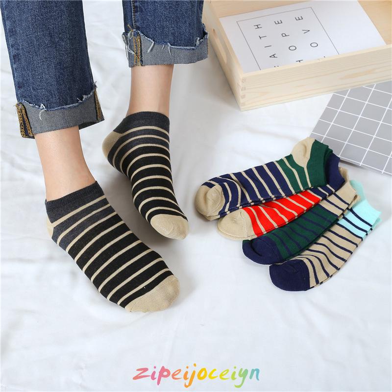 Pure Stripe Breathable Men Socks (1)