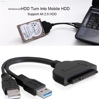 ✌【RB】Hard Disk Drive SATA 7+15 Pin 22 to USB 2.0 Adapter Cable for 2.5 HDD Laptop