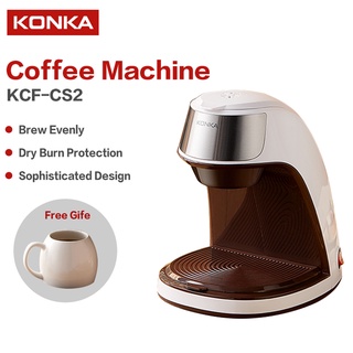 KONKA Household Coffee Machine Mini Portable Coffee Maker With Free Ceramic Cup Coffee Maker