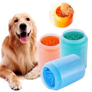 Pet Dog Foot Paw Cleaner Cup Soft Silicone Combs Outdoor Pet Towel Quickly Wash Foot Cleaning Bucket