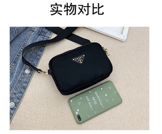 Fashion Sling Bag Women PRada Korean Shoulder Bag Small Square Messenger Bags Travel Leisure (7)