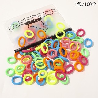 100Pcs/bag Colorful Nylon Elastic Hair Band Ponytail Rubber Band Baby Kids Hair Tie Headband Girls (6)
