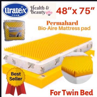Uratex Permahard Bio-Aire Egg Mattress Pad / Anti Bedsore in Yellow 48x75