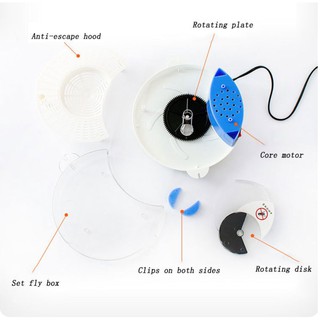 Hot new Flycatcher Effective Fly Trap Pest Device Insect Catcher Automatic Electric Flytrap Catching (3)