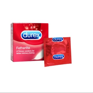 Garantiyang tunay Durex Fetherlite Thinner Condoms 3s
