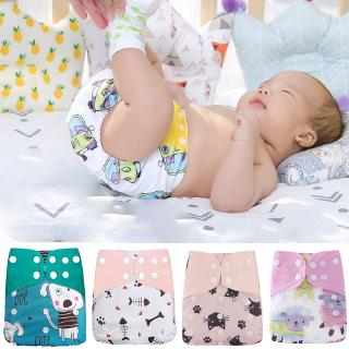 Baby Washable Pocket Cloth Diapers Digital Printing Bamboo Charcoal Inserts Diaper Cloth (1)
