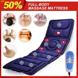 8 in1 mode Collapsible Full-body Massage Mattress Automatic heating Multifunction Far Infrared vibration Massager Cushion