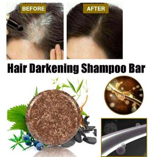 [YD]Hair Darkening Shampoo Bar Natural Organic Conditioner and Repair Hair Color (4)