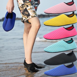 rubber shoes ◕❁【HHS】 Men Cycling Shoes Rubber Summer Amphibious Beach Aqua