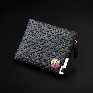 Long Short Style Wallet Men Fashion Top PU Leather Car Logo Bag Card Package Wallet Coin Bag For