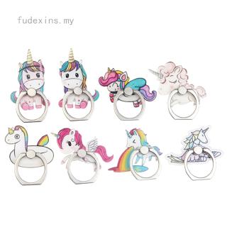 Rainbow Unicorn Mobile Phone Stand Holder Finger Ring Mobile Smartphone Holder Stand For All Phone