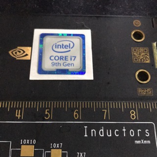 Intel Core i7 9th Gen ori Sticker Sticker